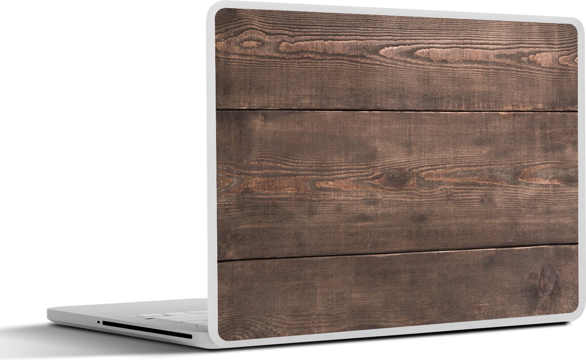 Laptop sticker - 10.1 inch - Planken met een verweerde hout structuur - 25x18cm - Laptopstickers - Laptop skin - Cover