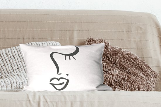 Visage - Abstrait - Zwart - Wit
