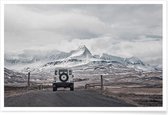 JUNIQE - Poster Roam the Planet Iceland 01 -20x30 /Grijs