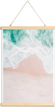 JUNIQE - Posterhanger Ocean Mint -40x60 /Roze & Turkoois