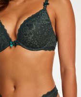 Hunkemöller Dames Lingerie Voorgevormde push-up beugel bh Maya  - Groen - maat C85