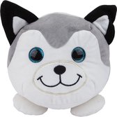 Kamparo Pluchen Dinkies Husky 25 Cm Grijs