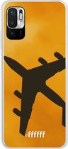 6F hoesje - geschikt voor Xiaomi Redmi Note 10 5G -  Transparant TPU Case - Aeroplane #ffffff