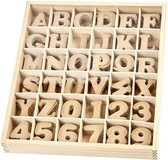 Letter  - Hout - MDF - 4cm hoog - 3mm dik - Naturel - Letter K