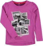 Paarse meisjes t-shirt  Nitkoboxi - Maat 122/128