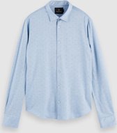 Overhemd Slim Fit Print Blauw (158441 - 0217)
