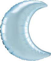 folieballon SuperShape Pastel Crescent 89 cm lichtblauw