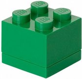 mini-opbergsteen 4 noppen 4,6 x 4,3 cm polypropeen groen