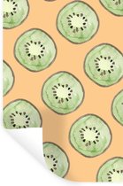 Stickers muraux - Kiwi - Aquarelle - Oranje - 60x90 cm - Feuille adhésive
