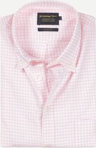 Steppin' Out Herfst/Winter 2021  Brushed Cotton Button Down Shirt Mannen - Regular Fit - Katoen - Roze (XXL)