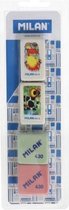 gumset 2 x 430 2 x 436A rubber wit/roze/groen 4 stuks