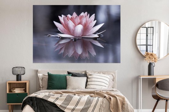 Affiche Fleur rose dans l'eau - 180x120 cm XXL