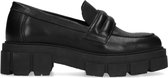 Sacha - Dames - Zwarte loafers met chunky zool - Maat 40