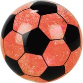 stuiterbal met licht voetbal 6,5 cm rood