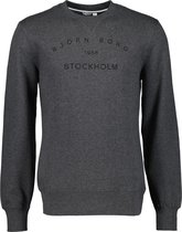 Björn Borg Sweater - Slim Fit - Grijs - XXL
