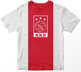 Ajax T-shirt wit rood wit Ajax logo xxx  ( L )