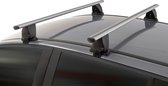 Dakdragers geschikt voor Seat Ibiza (6L) 2002-2008 5-deurs hatchback Menabo Delta zilver