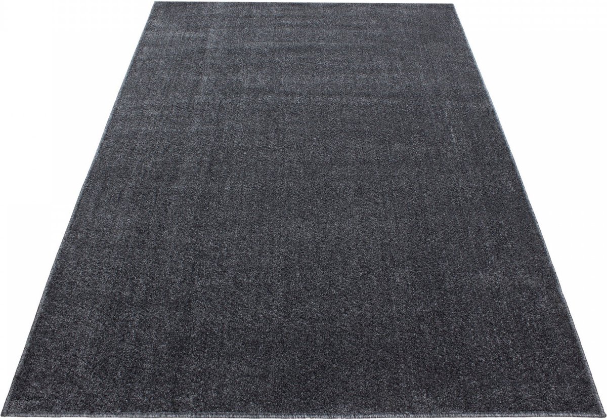 Muratap Basics Effen Vloerkleed Grijs Laagpolig- 80x250 CM