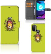 Smartphone Hoesje Motorola Moto E20 | E30 | E40 Flipcover Doggy Biscuit
