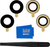 MMOBIEL Glas Lens Back Camera voor Realme 8 2021 / 8 Pro 2021 Zwart Incl. Pincet en Doekje