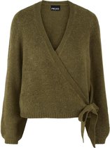PIECES PCGESSIE LS WRAP KNIT CARDIGAN Dames Vest - Maat S