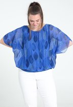 Paprika Dames Ruime, bedrukte blouse - Outdoorblouse - Maat 46