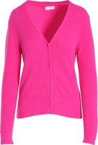 Cassis Dames Effen cardigan met knoopjes - Trui - Maat 42