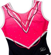Sparkle&Dream - Turnpakje Gympakje Fem Roze Wit - AME | maat XS - Voor Turnen en Gymnastiek