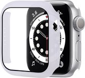 Mobigear Color Hardcase Hoesje voor Apple Watch Series 7 (45mm) - Wit