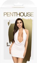 Penthouse Lingerie Heart Rob - Erotische Jurk - Maat L/XL - Wit