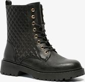 Blue Box dames veterboots - Zwart - Maat 36