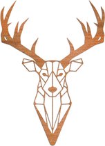 Cortenstaal wanddecoratie Reindeer - Kleur: Roestkleur | x 43.4 cm