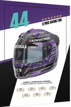 F1 Helm Series - Lewis Hamilton 2021 (Mercedes) - Dibond - 60 x 80 cm