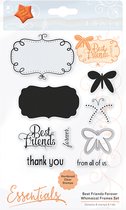 Tonic Studios Die & Stamp - whimsical frames - best friends forever 1531E