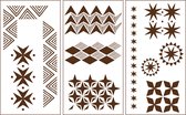 Martha Stewart stencil tribal