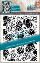 COOSA Crafts Embossing Stencil - Mannen - Rolling dice