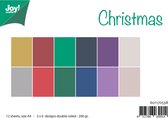 Joy!Crafts Papierset - A4 - 200g - 2x6 tweezijdige designs - Christmas