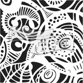 Hobbysjabloon - Template 6x6" 15x15cm free swirl