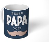 Mok - Koffiemok - Vaderdag Kado - Vader - Spreuken - Quote - Beste papa ooit - Mokken - 350 ML - Beker - Koffiemokken - Theemok - Mok met tekst - Vaderdag cadeau - Geschenk - Cadeautje voor hem - Tip - Mannen