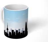 Mok - tekening van de skyline van Seoul - 350 ML - Beker