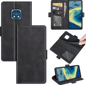 Nokia XR20 Hoesje - MobyDefend Luxe Wallet Book Case (Sluiting Zijkant) - Zwart - GSM Hoesje - Telefoonhoesje Geschikt Voor: Nokia XR20