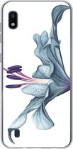 Geschikt voor Samsung Galaxy A10 hoesje - Bloemen - Aquarel - Lelie - Siliconen Telefoonhoesje
