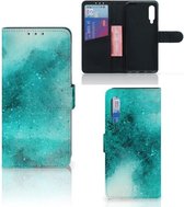 GSM Hoesje Xiaomi Mi 9 Foto hoesje Painting Blue