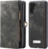 Huawei P30 Pro New Edition/P30 Pro Bookcase hoesje - CaseMe - Effen Zwart - Leer - Portemonnee met 11 Vakjes voor Pasjes en Ritsvak