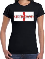 Engeland / England landen t-shirt zwart dames XS