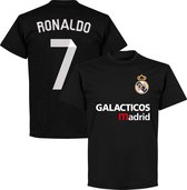Galacticos Real Madrid Ronaldo 7 Team T-shirt - Zwart - 3XL