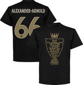 Liverpool Kampioens Trophy 2020 T-Shirt + Alexander Arnold 66 - Zwart - XS