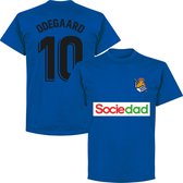 Real Sociedad Odegaard 10 Team T-Shirt - Blauw - M