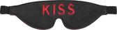 ToySecrets - Zwarte leren oogmasker - KISS