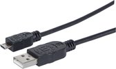 Manhattan - USB 2.0 A Male naar USB 2.0 Micro Male - 1.8 m